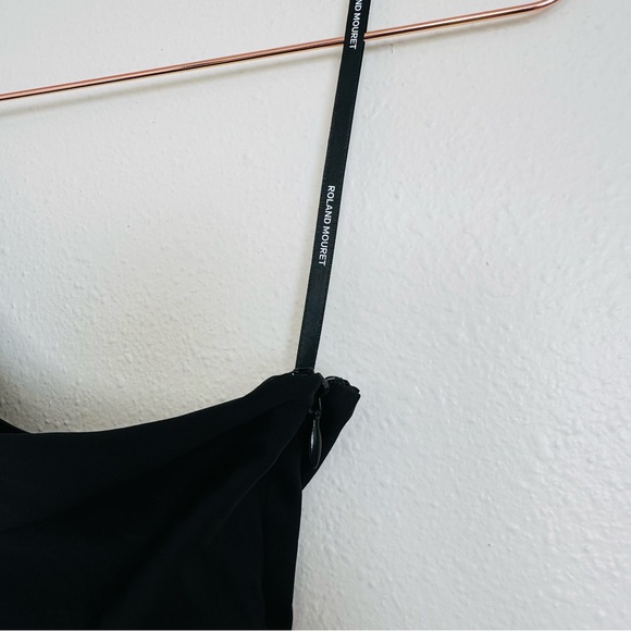 New Roland Mouret Asymmetric Stretch Silk Crepe Mini Dress One-Shoulder - Picture 11 of 15